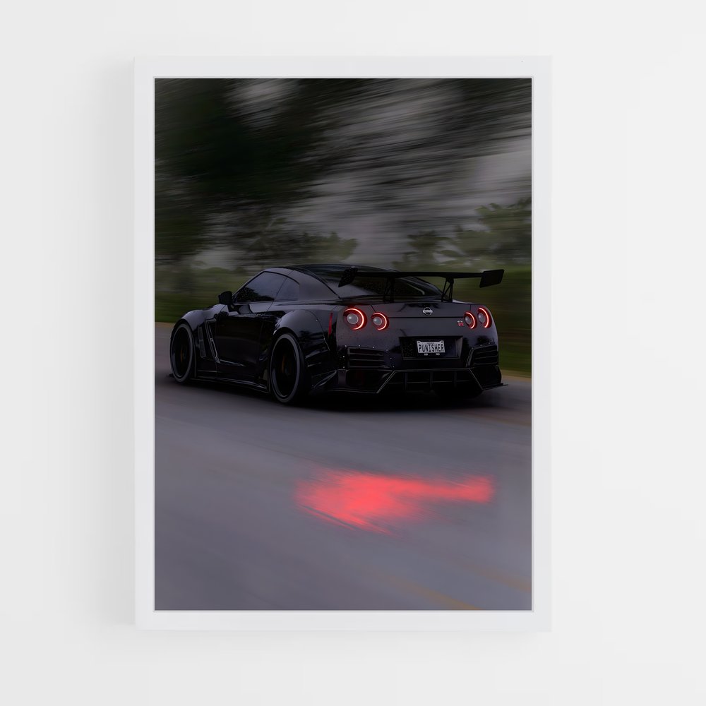 Poster Nismo Noir Éclat – affiche Nissan (vue 3)